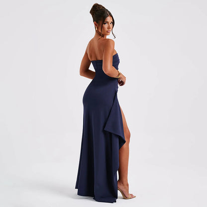 Casey - Strapless Split Long Dress