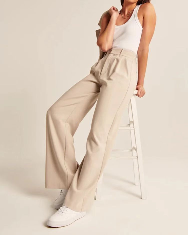 Puck - Casual High Waist Trousers