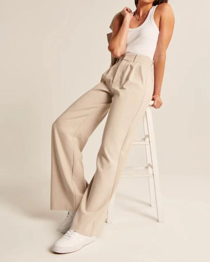 Puck - Casual High Waist Trousers